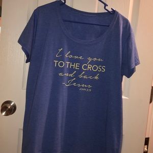 Scoop Neck Jesus Tee